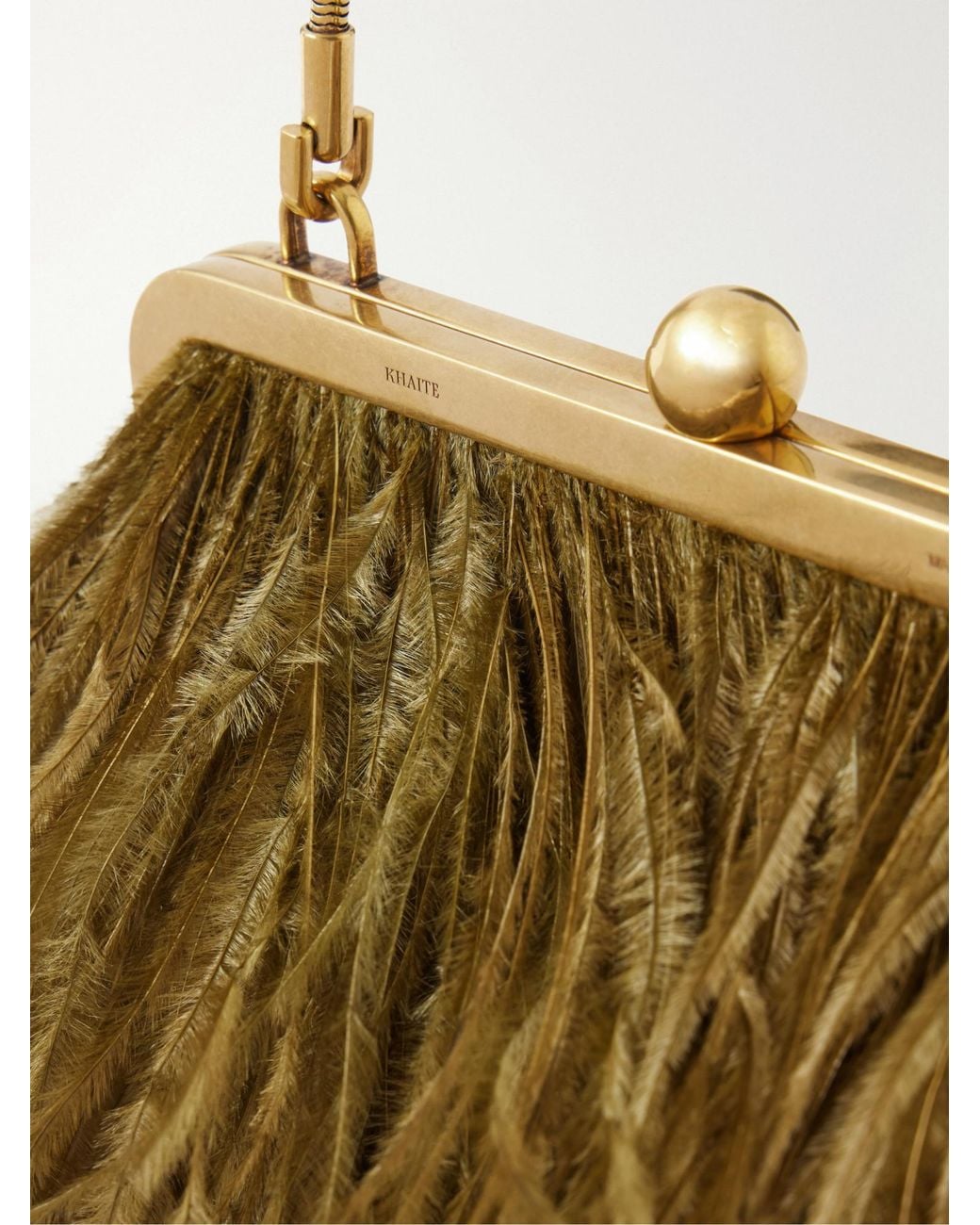Khaite Metallic Satin Shoulder Bag