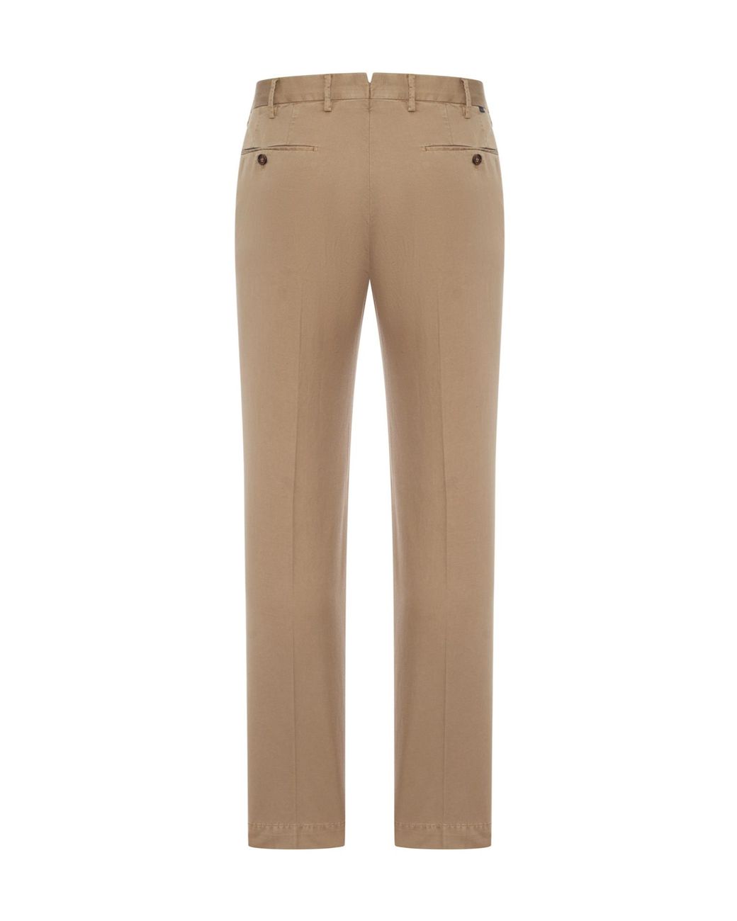 Incotex Natural Logo-Patch Trousers for men