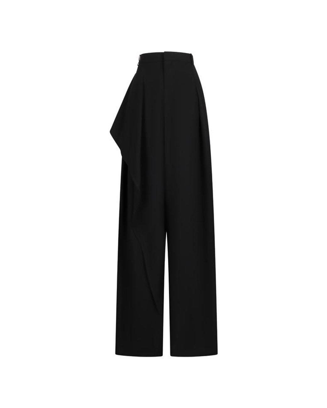 Dior Black Draped Regular-Fit Pants