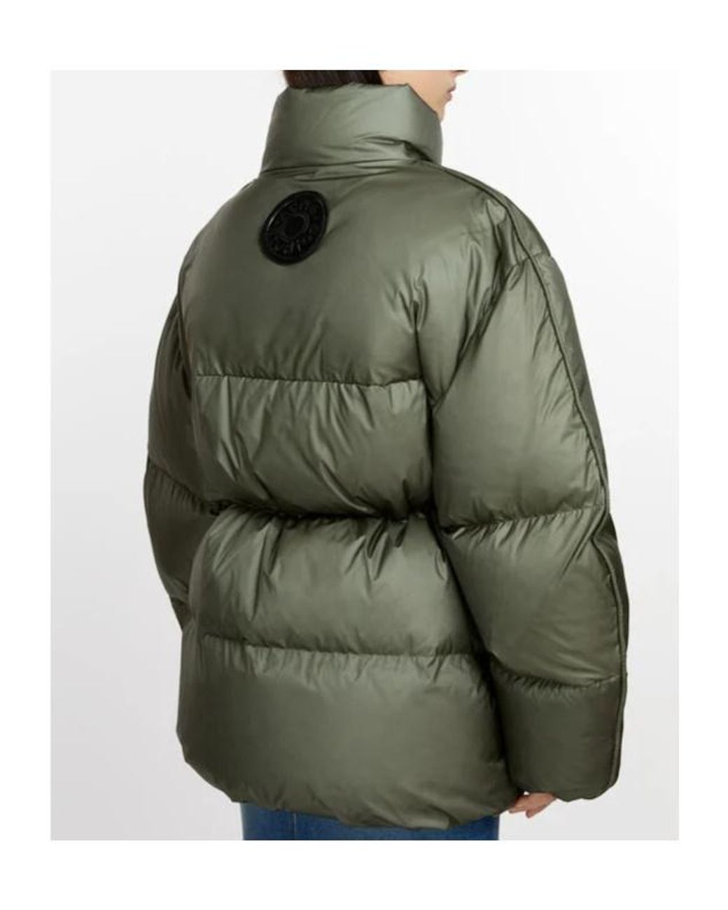 Acne Green Fitted-Waist Puffer Jacket
