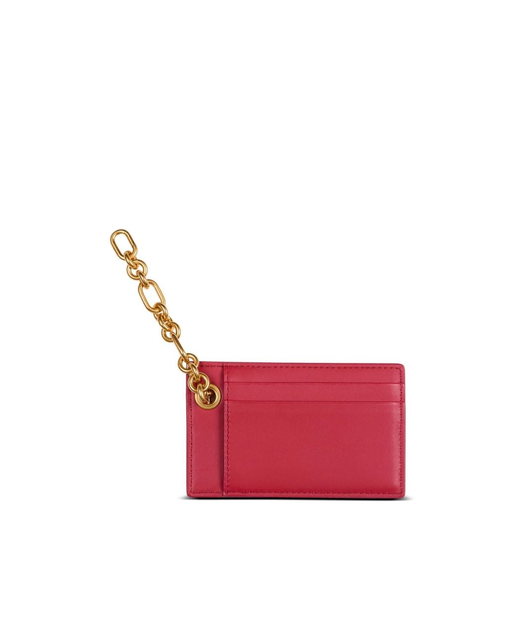 Balmain Pink Chain Card Holder Wallet