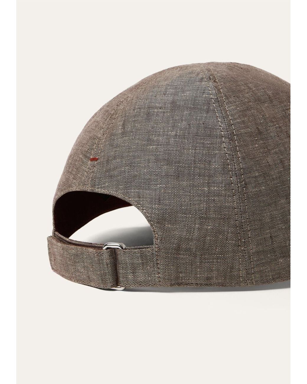 Loro Piana Brown Baseball Cap for men