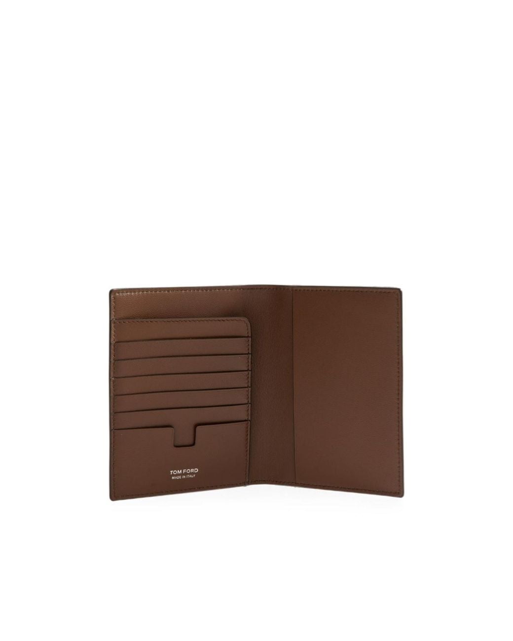 Tom Ford Brown Embossed Bifold Wallet for men