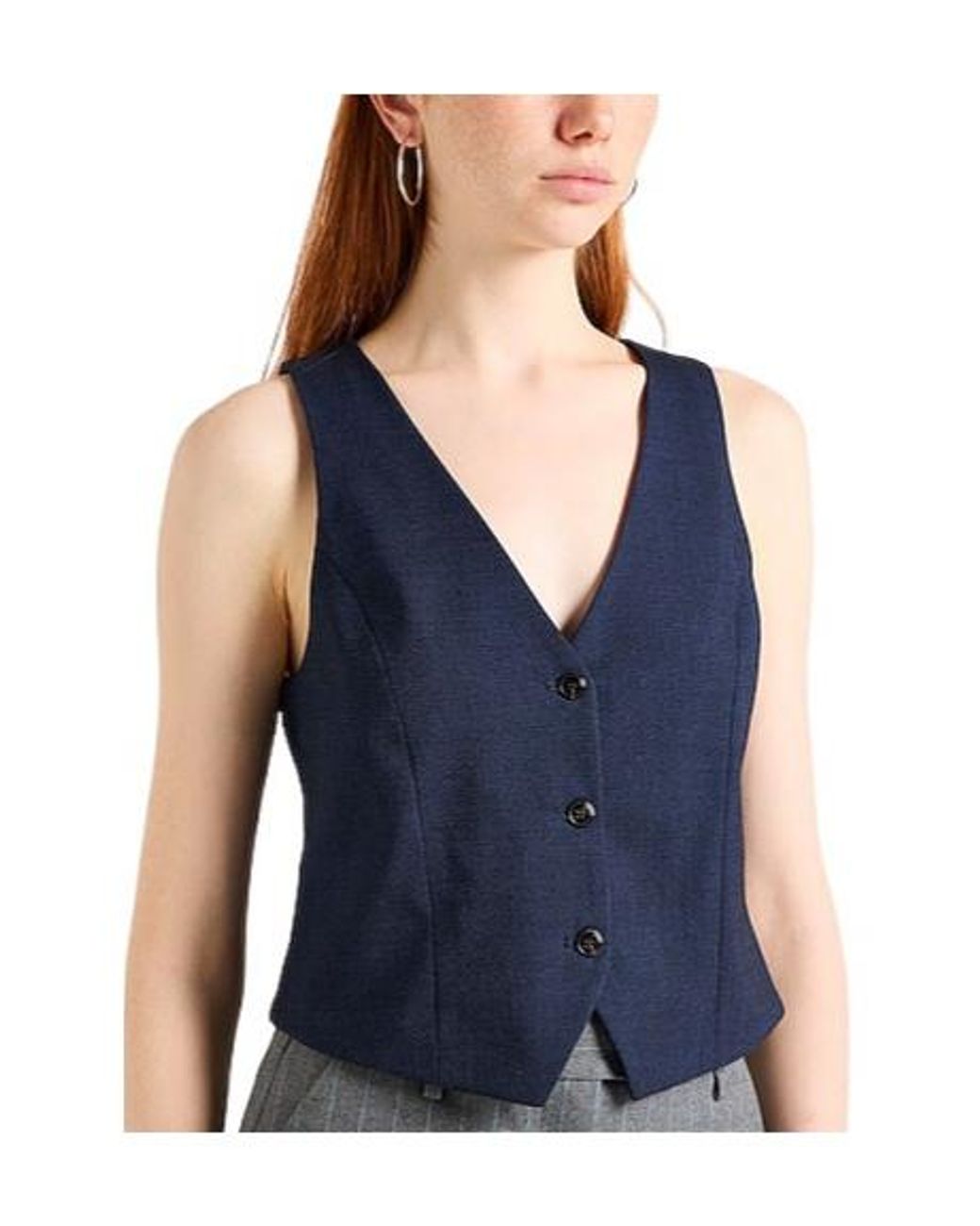 MAX&Co. Blue Single- Sleeveless Suit