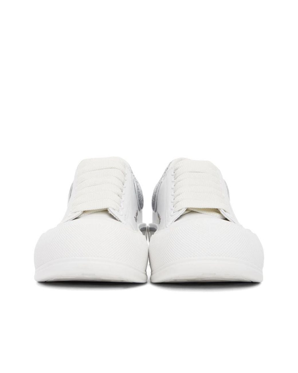 McQueen White Oversized Low-Top Sneakers for men