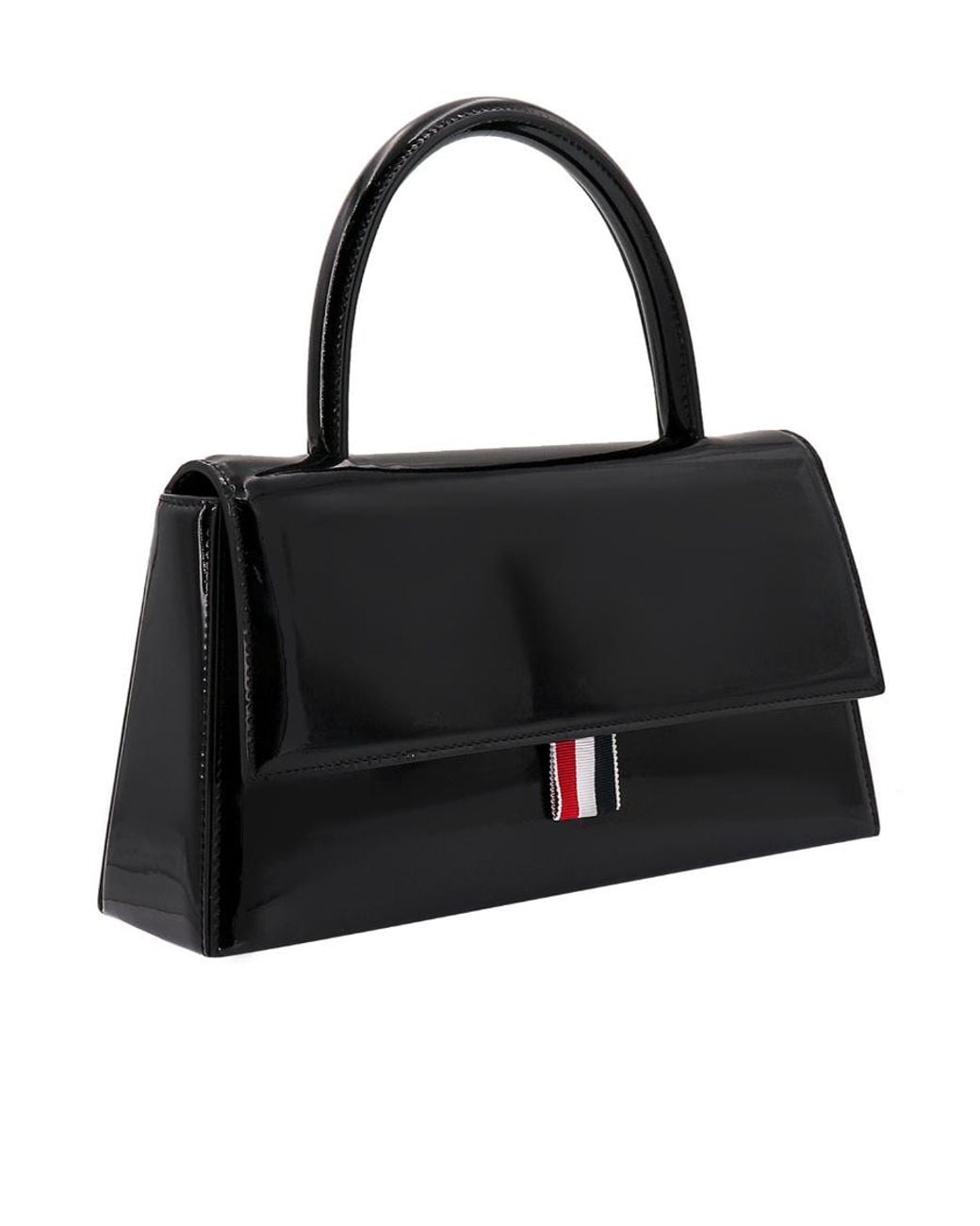 Thom Browne Black Signature-Web Top Handle Bag