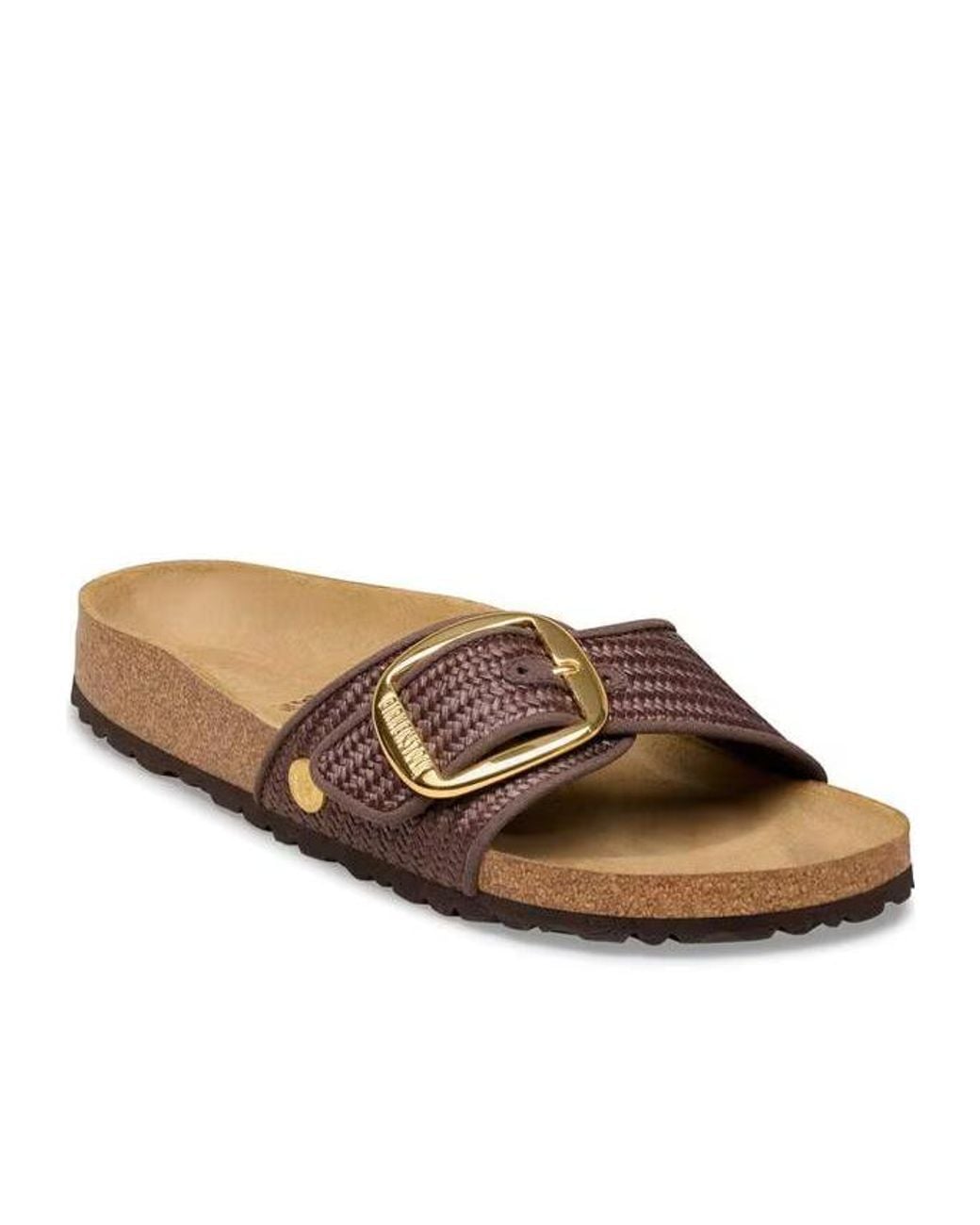 Birkenstock Brown Madrid Big Buckle Flat Sandals