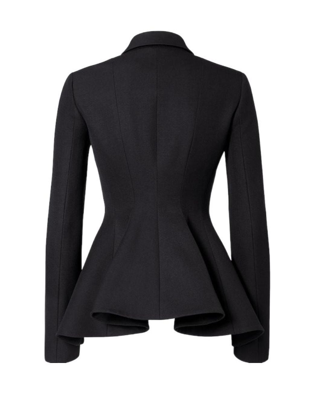 Fendi Black Grain De Poudre Wool Jacket