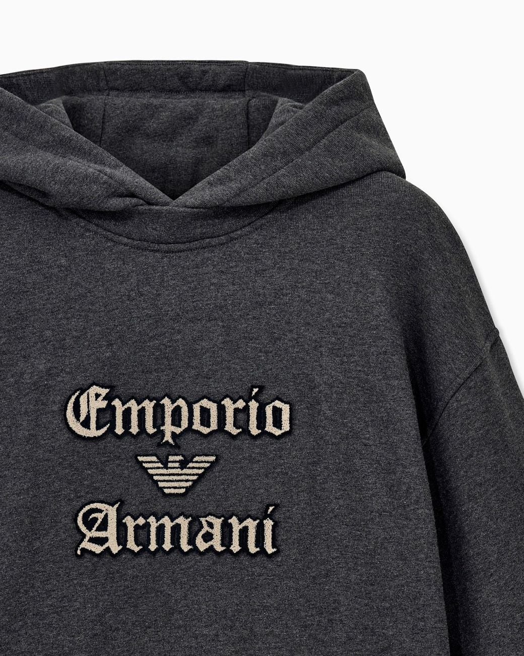 Emporio Armani Black Logo Hoodie for men