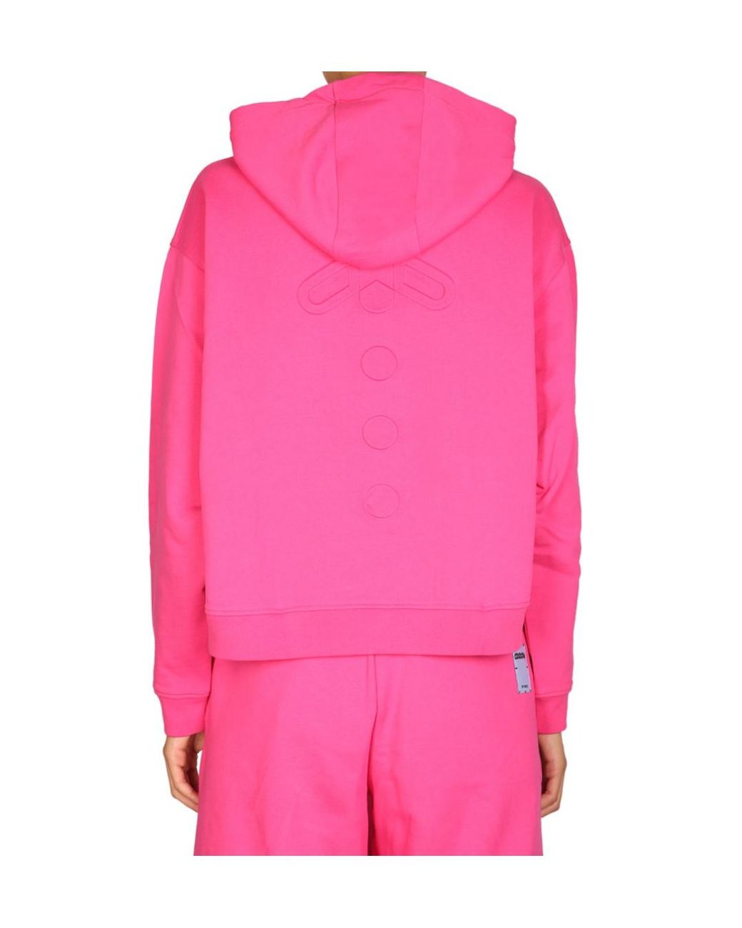 McQ Alexander McQueen Pink Long Sleeved Drawstring Hoodie