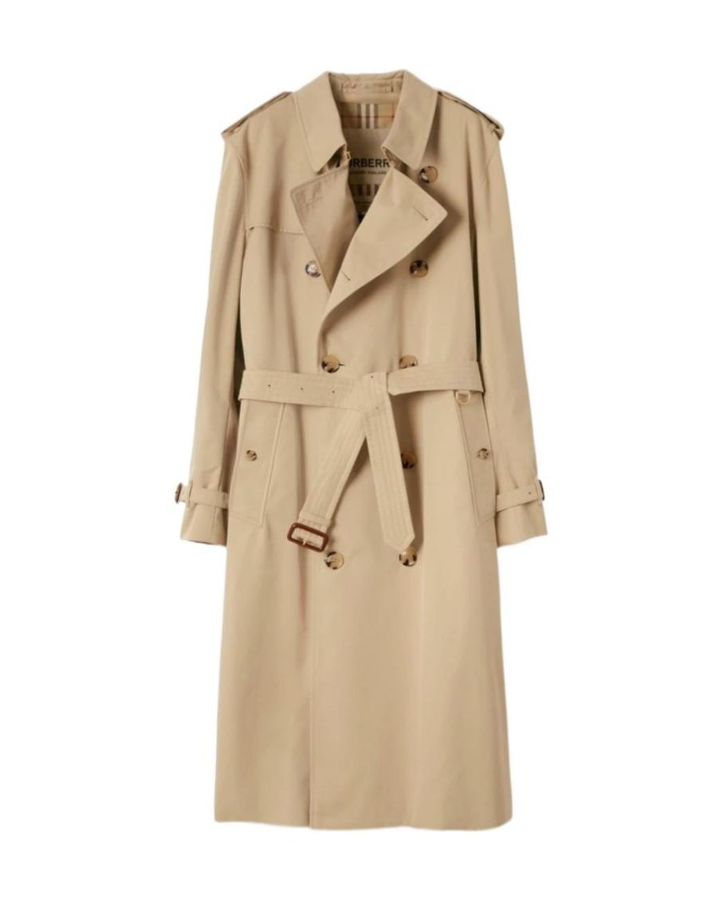 Burberry Natural Long Kensington Heritage Trench Coat for men