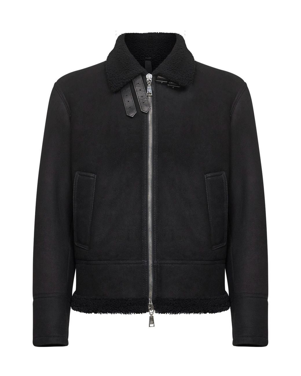 Tagliatore Black Long Sleeve Jacket for men