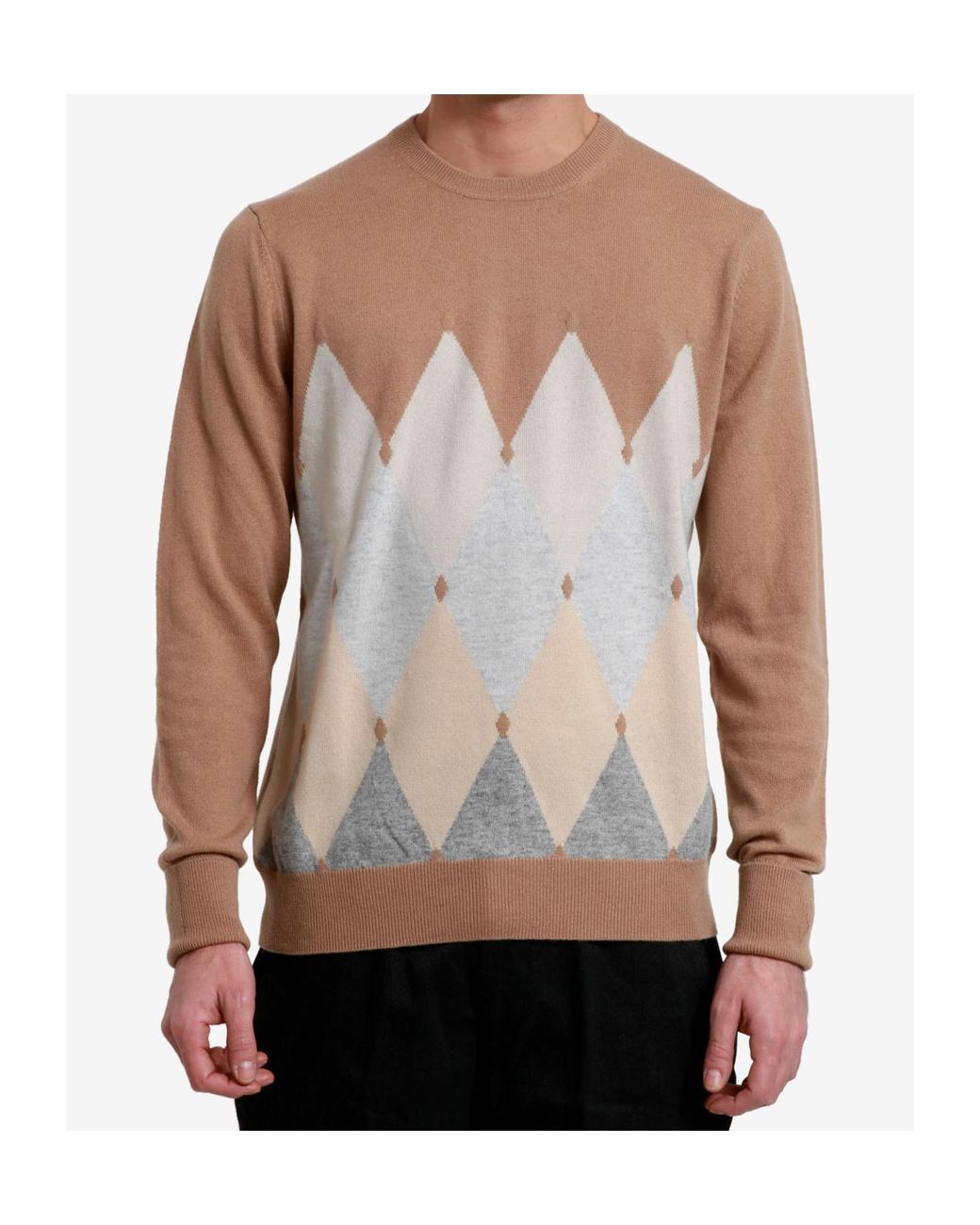 Ballantyne White Long-Sleeved Sweater for men
