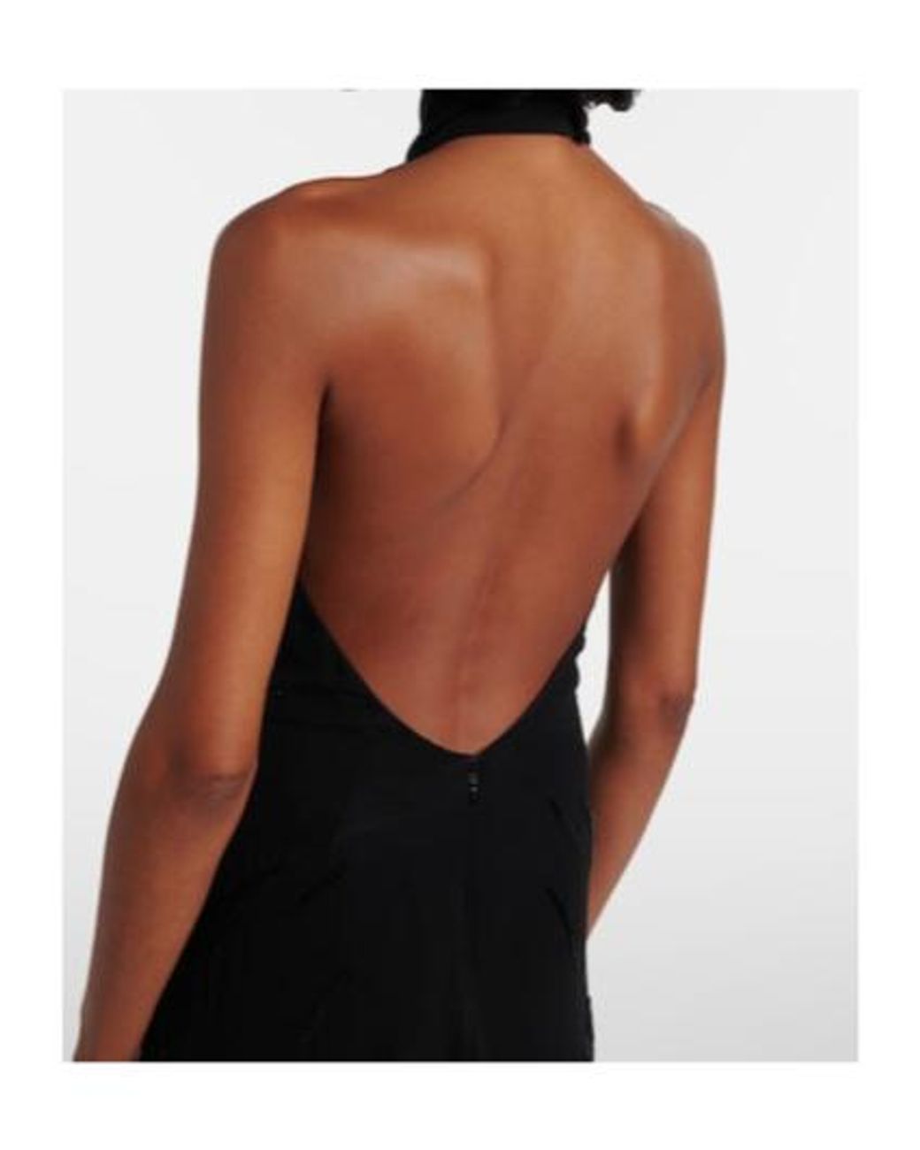 Blumarine Black Embellished Georgette And Lace Maxi Dress