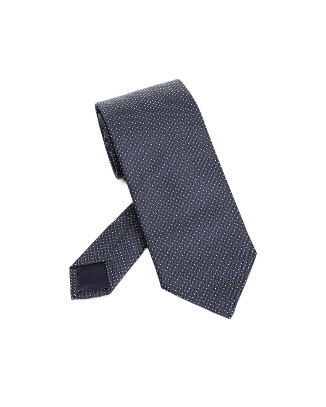 Al Duca D'aosta Blue Pointed-Tip Tie for men