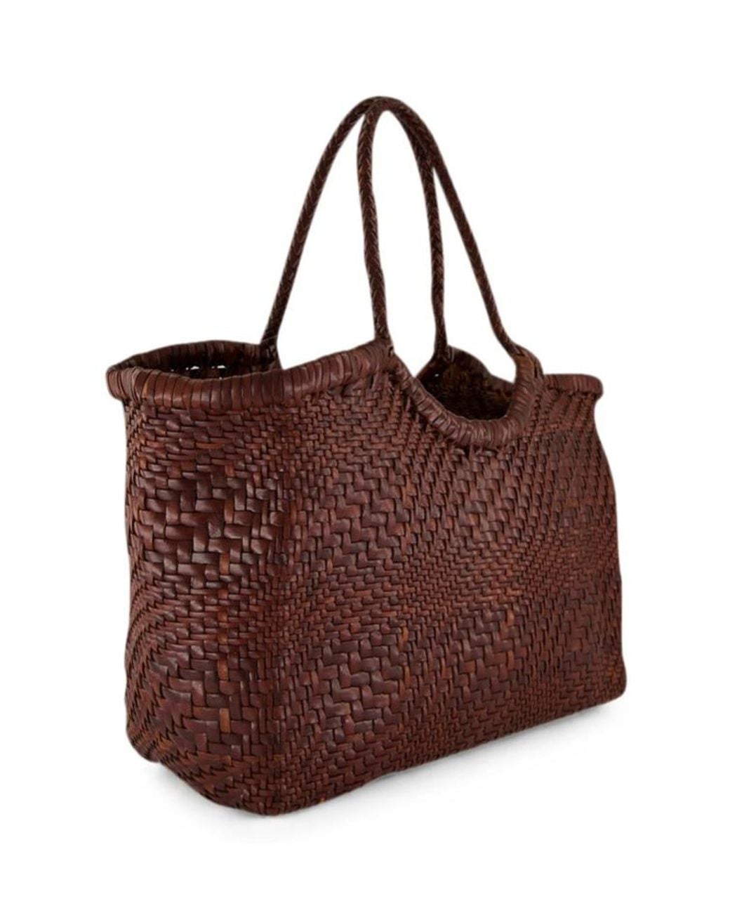 Dragon Diffusion Brown Woven Handbag