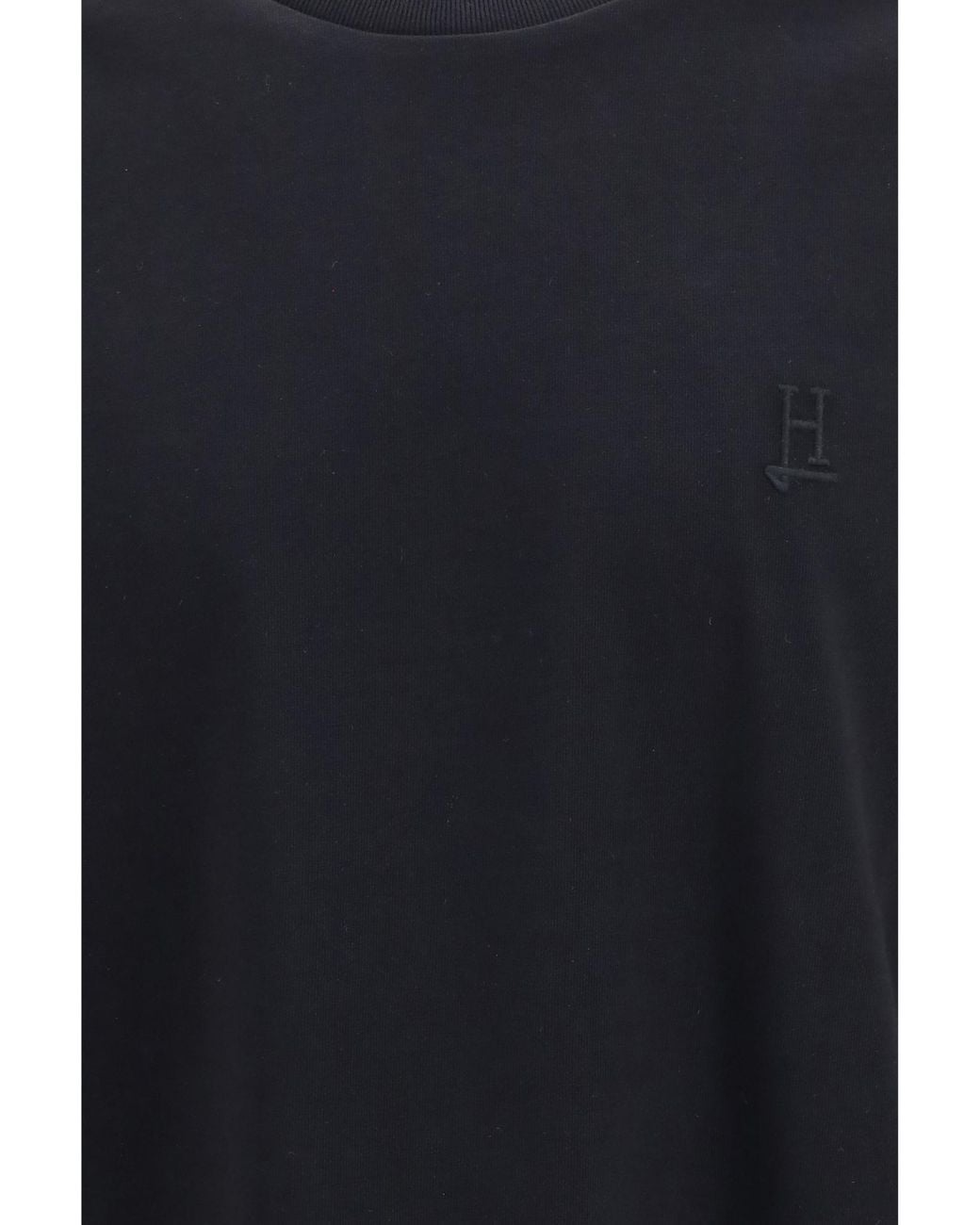 Herno Black Logo-Embroidered T-Shirt for men