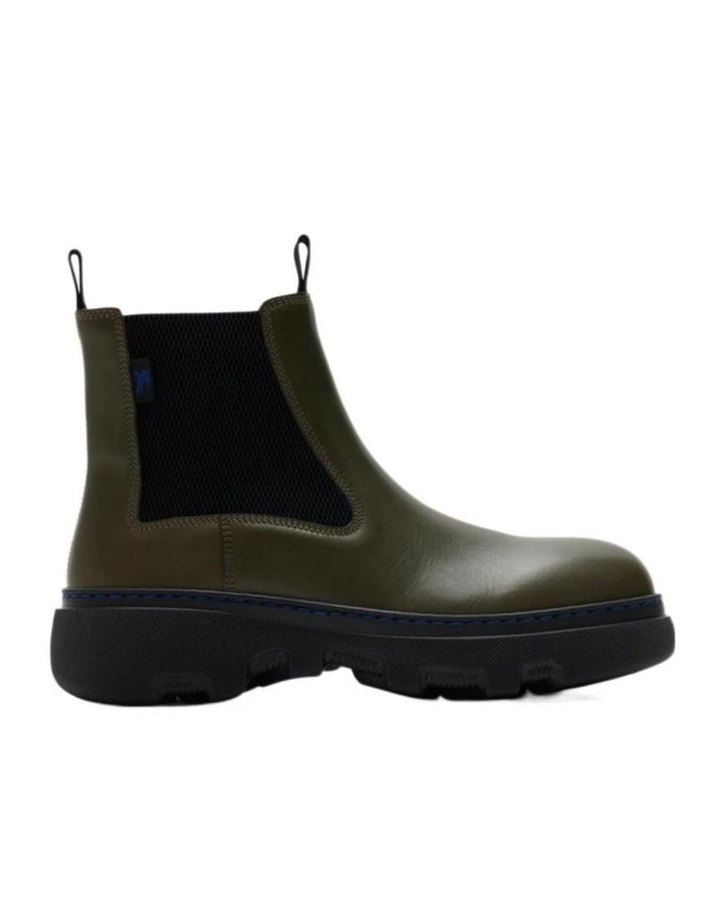 Burberry Black Round-Toe Chelsea Boots