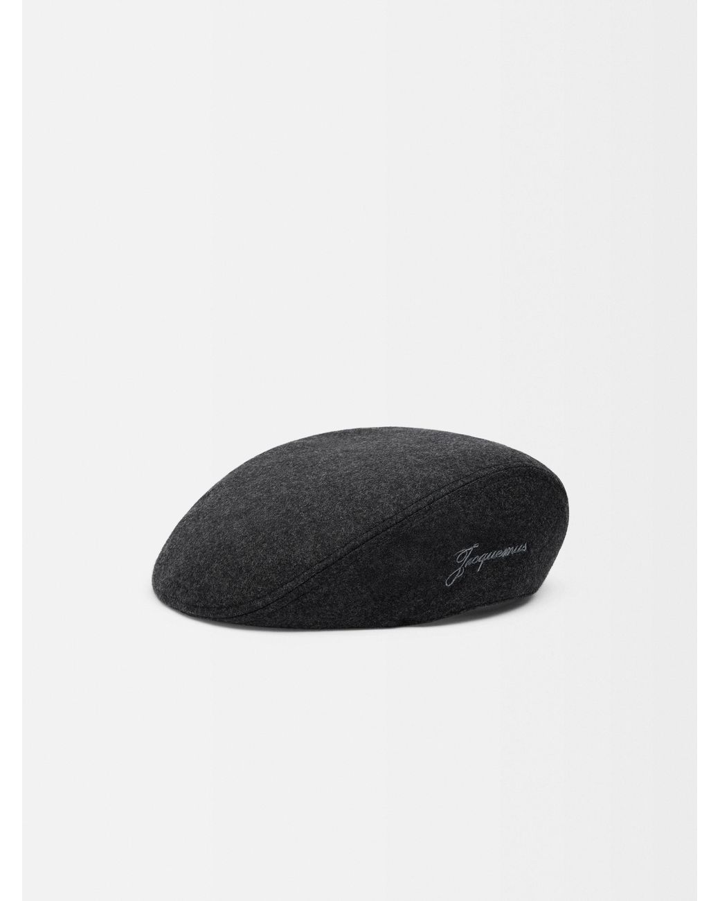 Jacquemus Black The Valérie Logo Embroidered Beret for men