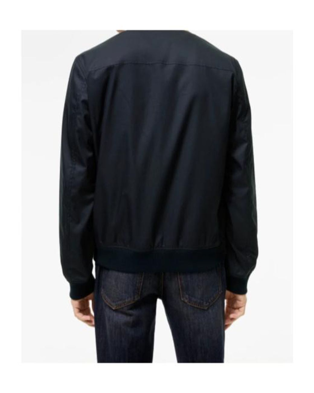 Burberry Blue Gabardine Glenfields Harrington Jacket for men