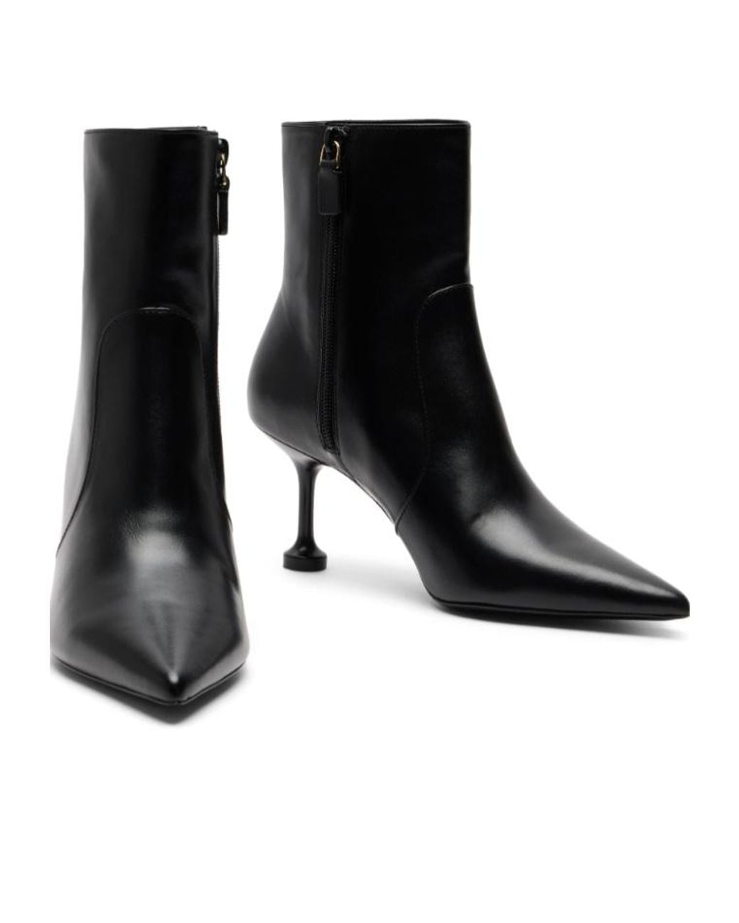 Stuart Weitzman Black Stuartini Zip Bootie 75