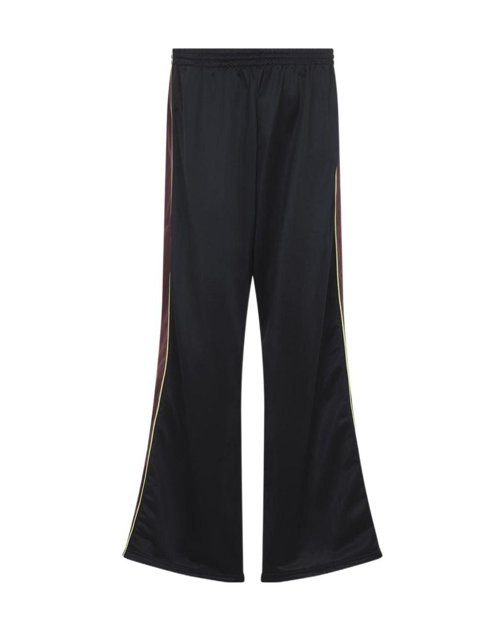 Martine Rose Black Wide Leg Trackpants Stripe Detail for men