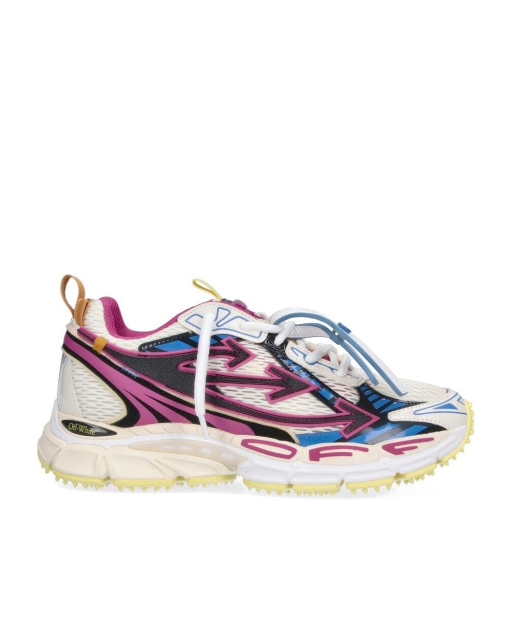 Off-White c/o Virgil Abloh Blue Round-Toe Sneakers