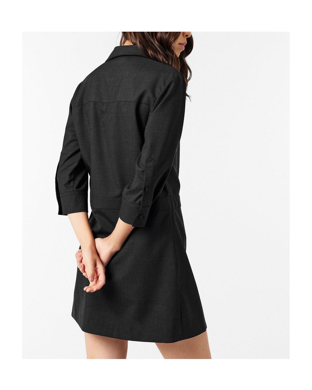 Gucci Gray Horsebit Shirt Dress