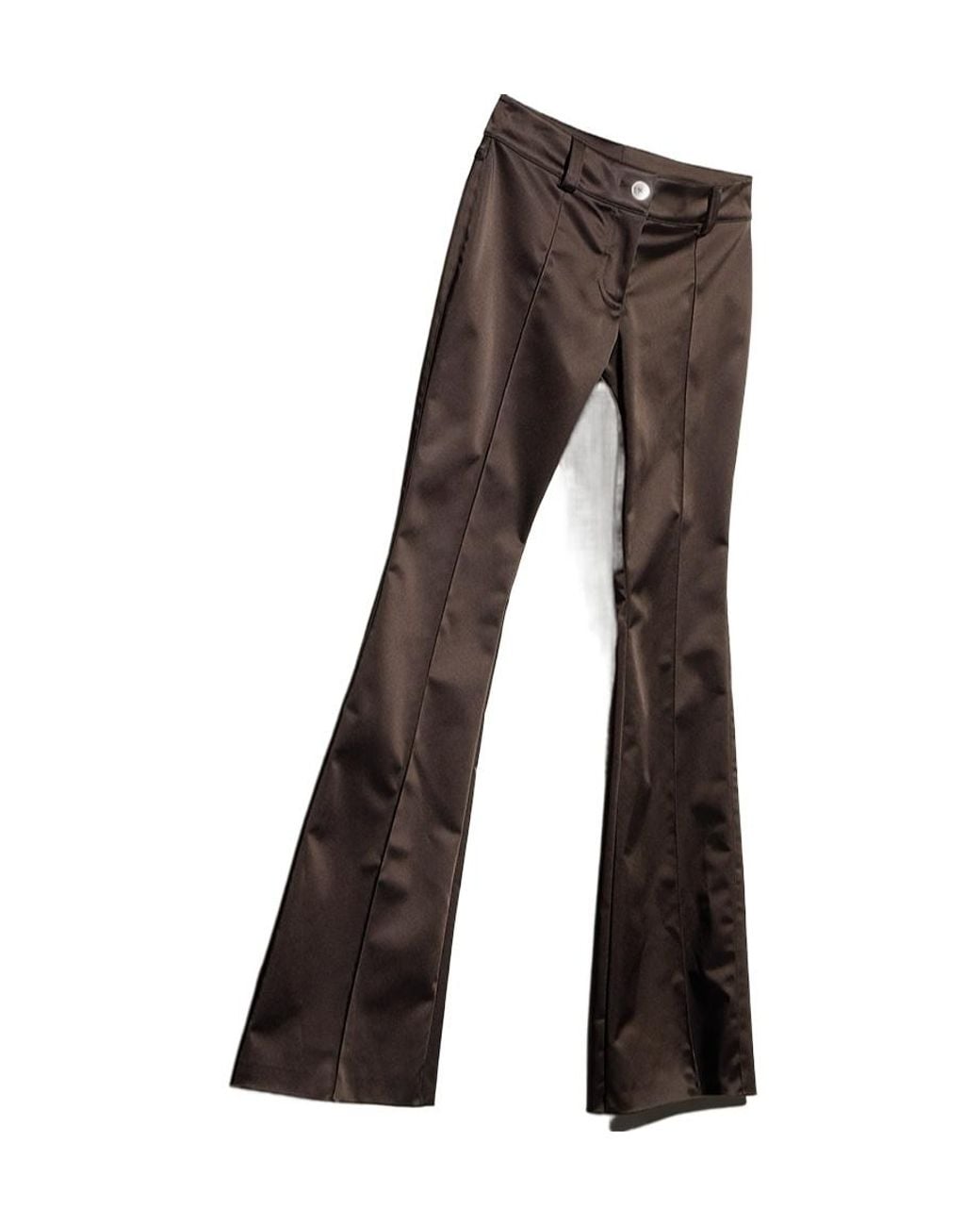 Gucci Gray Stretch Acetate Duchesse Pants