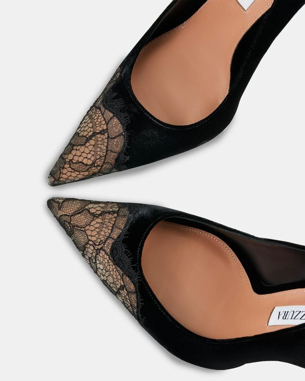 Aquazzura Black Velvet Meadow Pump 105