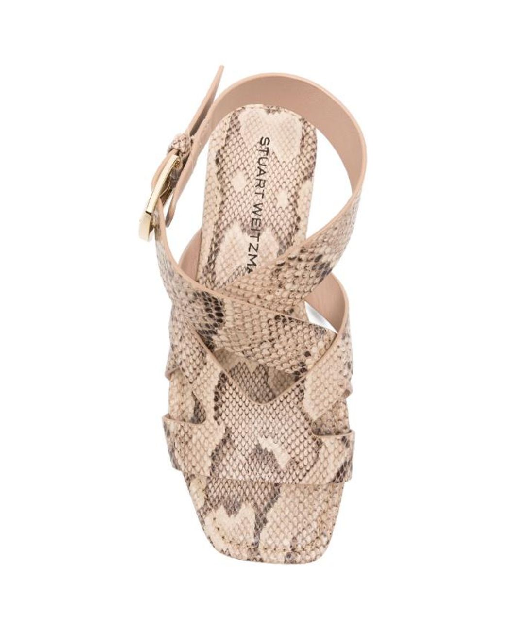 Stuart Weitzman Multicolor Patterned Flat Sandals