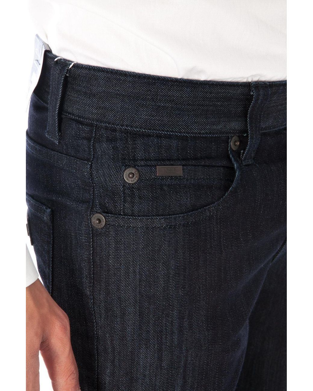 Armani Jeans Black Slim Cotton Jeans for men