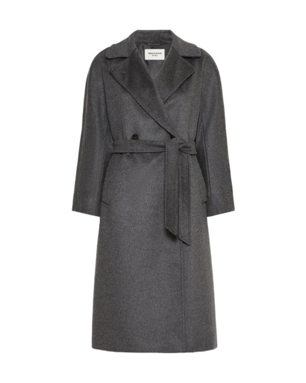 Weekend by Maxmara Gray Resina Double-Breasted Coat