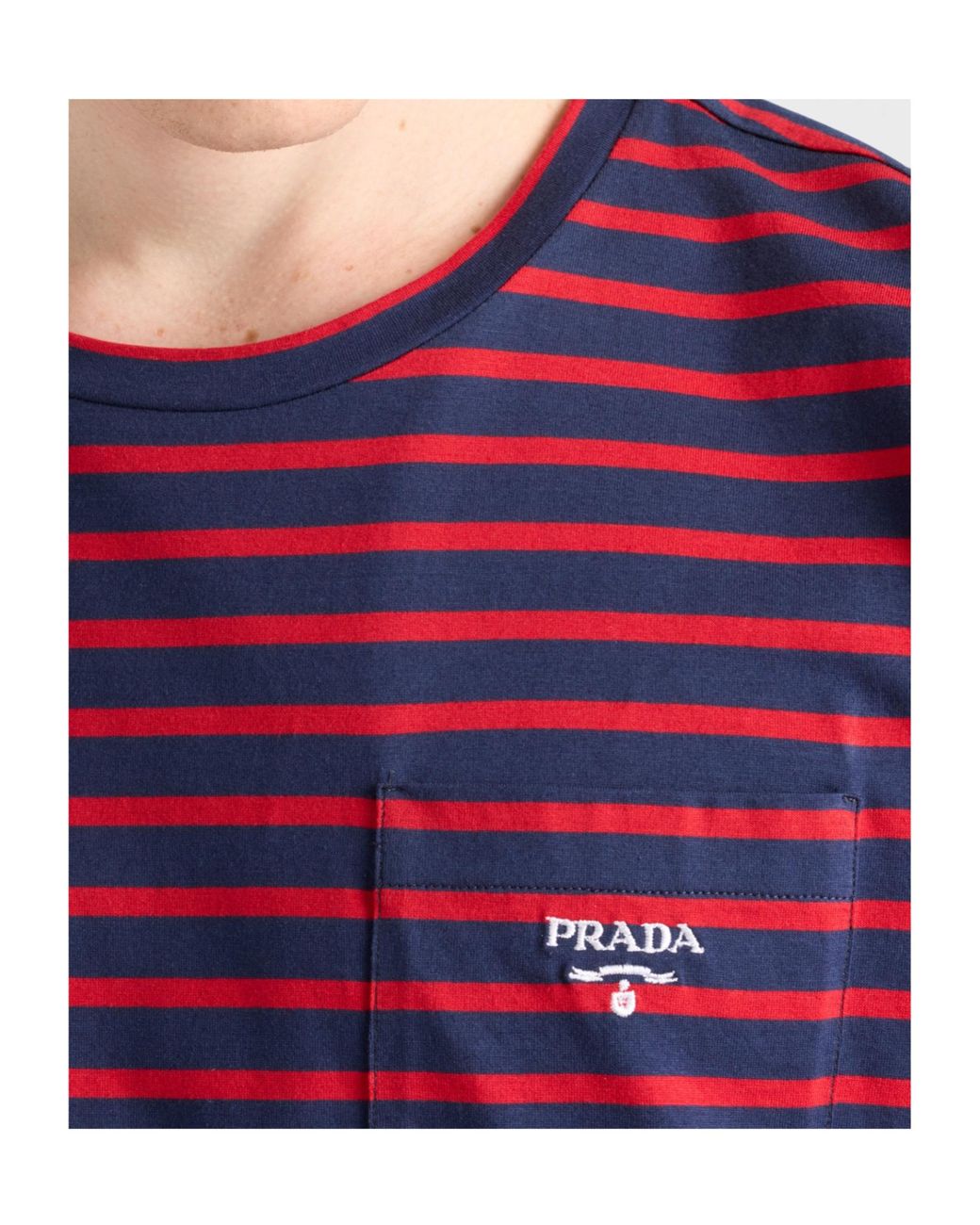 Prada Red Cotton T-Shirt for men
