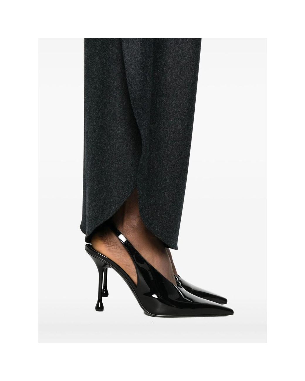 Alaïa Gray Alaïa Flannel Petal Pants
