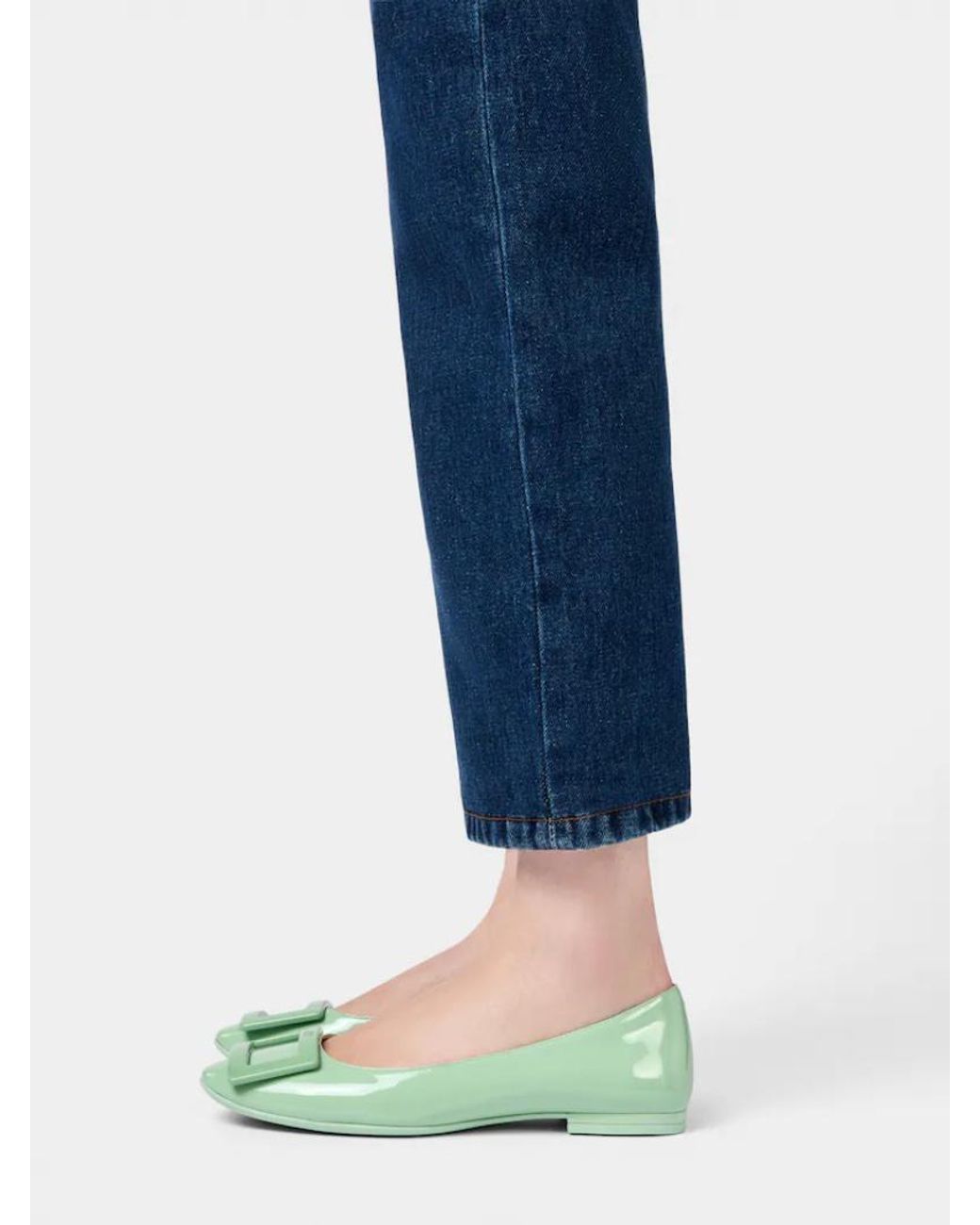Roger Vivier Green U Look Ballerinas