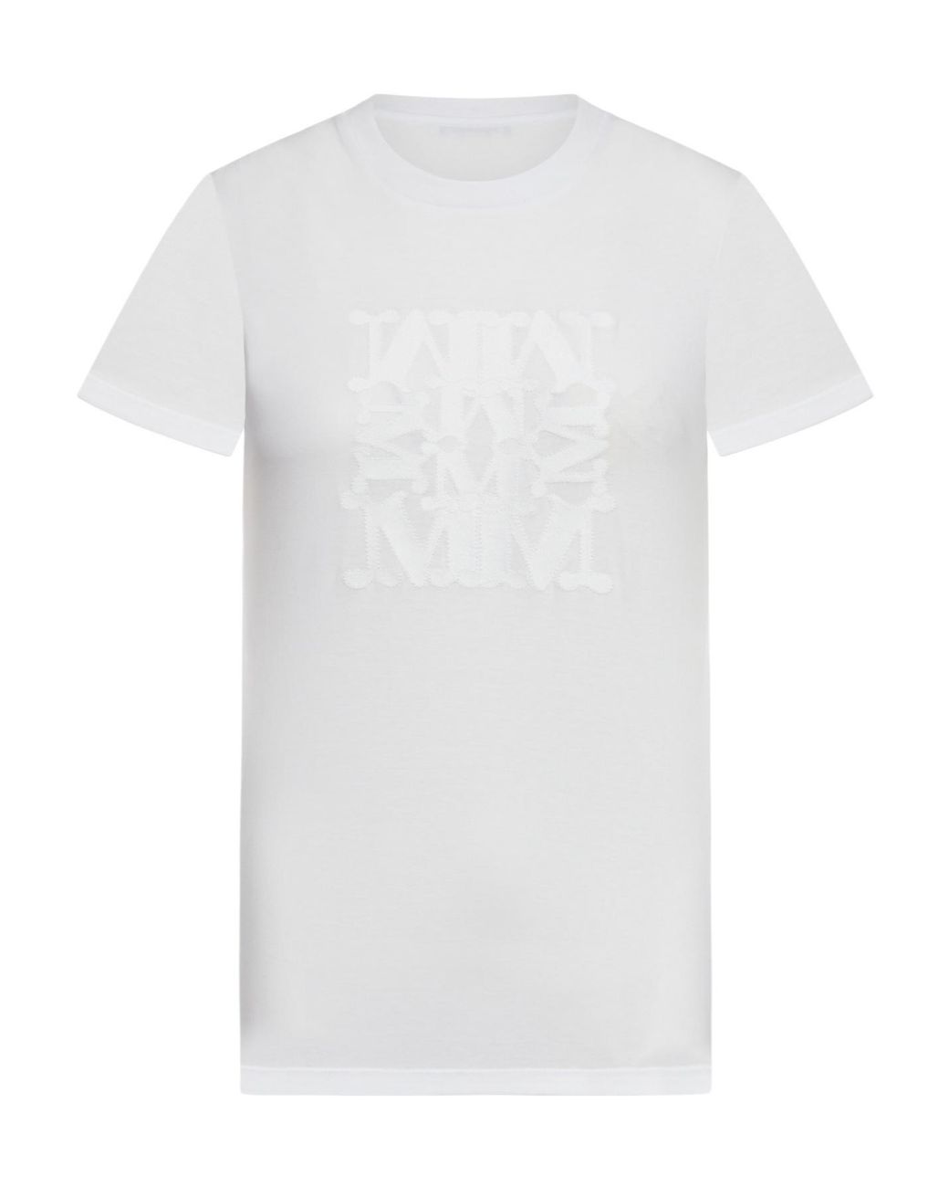 Max Mara White Crewneck Short-Sleeved T-Shirt