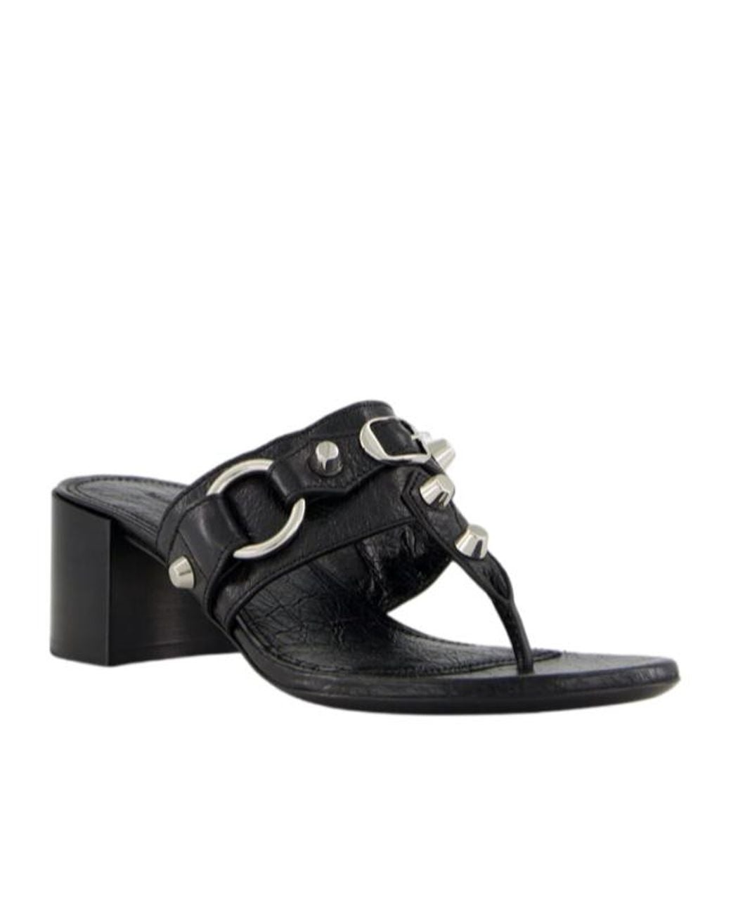 Balenciaga Black "City" 50Mm Sandals