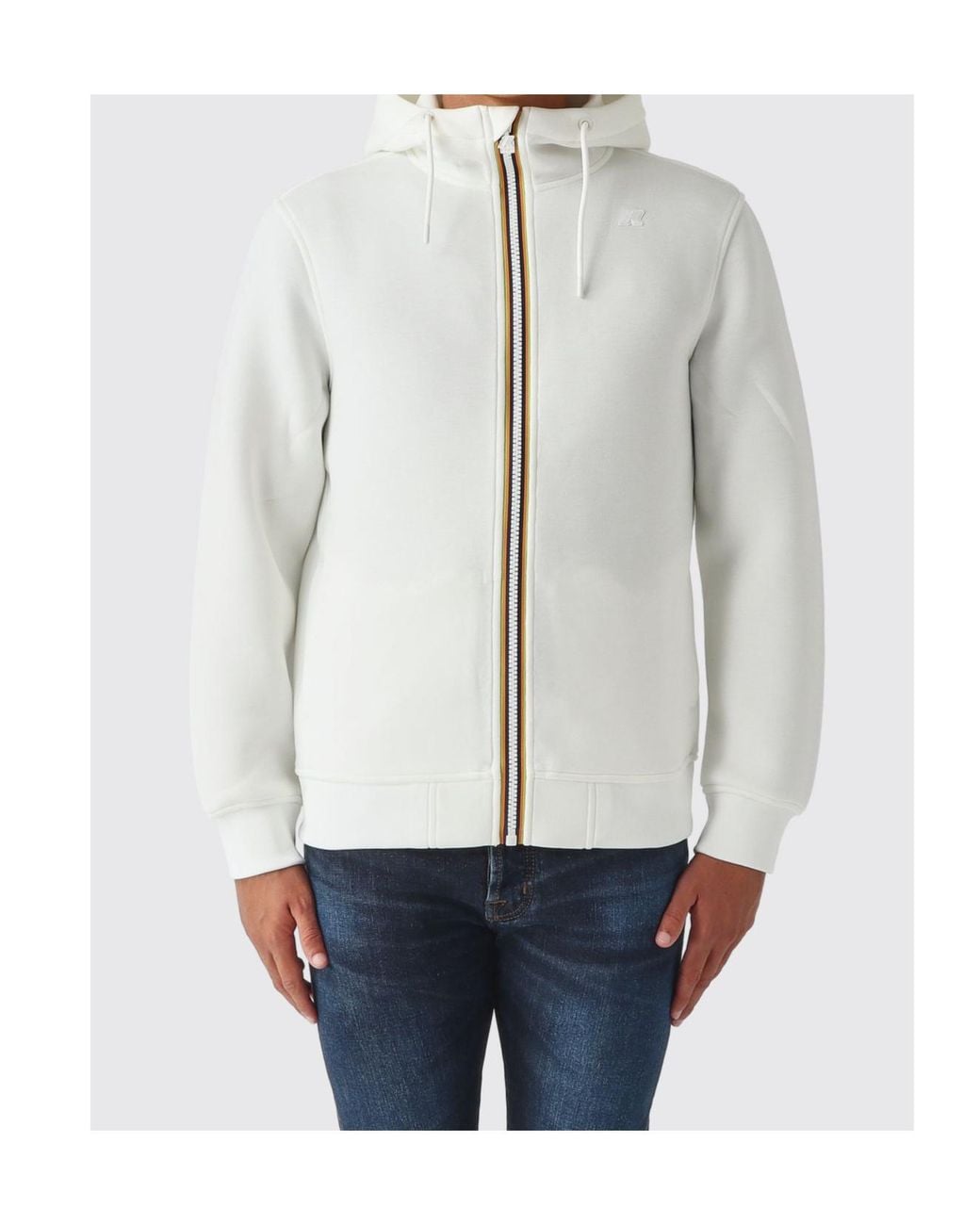 K-Way White Rainer Spacer Fleece Jacket for men