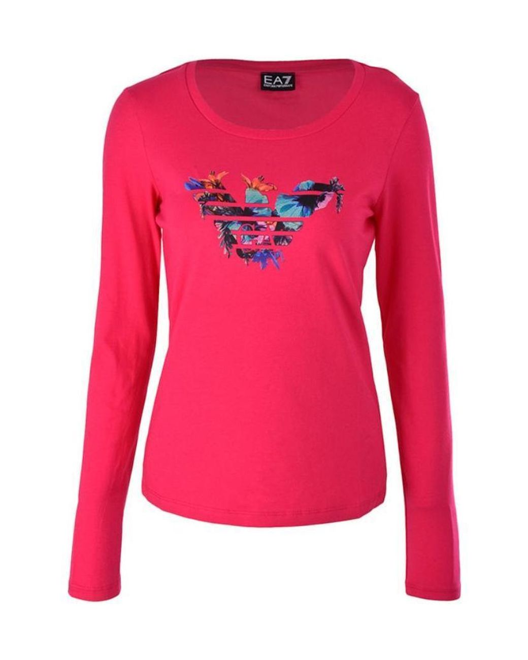 EA7 Pink Classic Logo T-Shirt