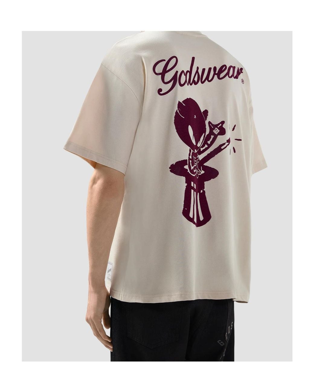 Gcds White Logo-Patch T-Shirt for men
