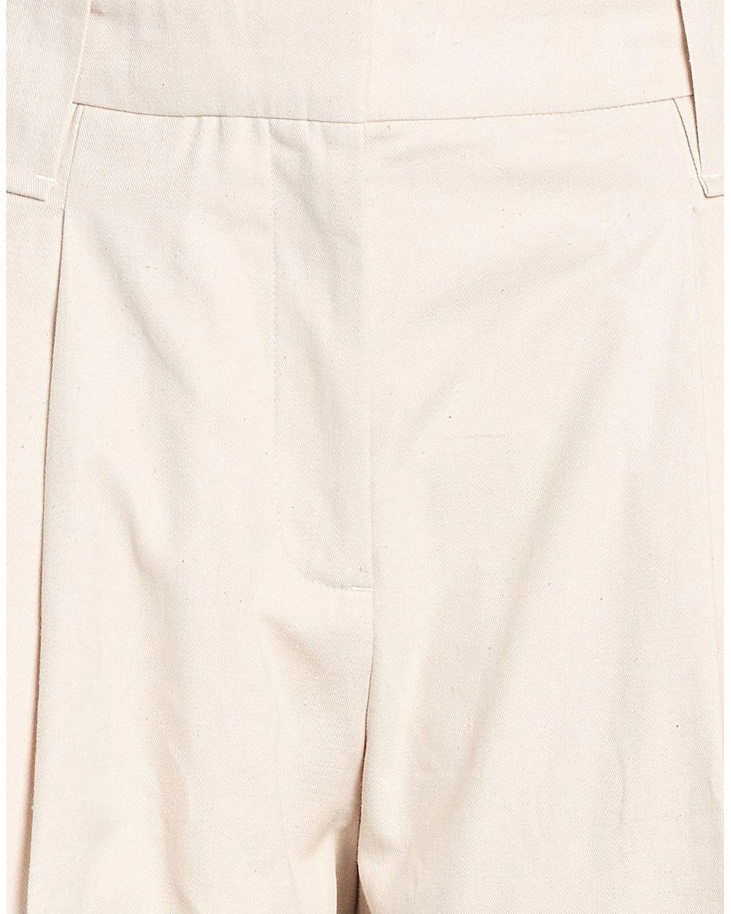 Ganni Natural Solid Color Simple Shorts