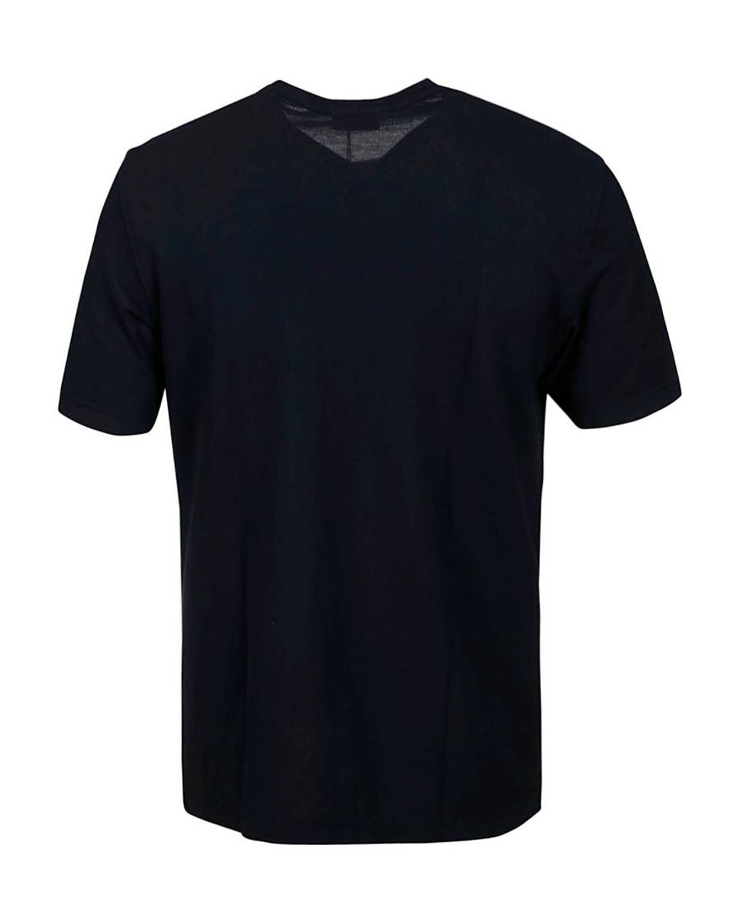 Drumohr Black Crew-Neck T-Shirt for men
