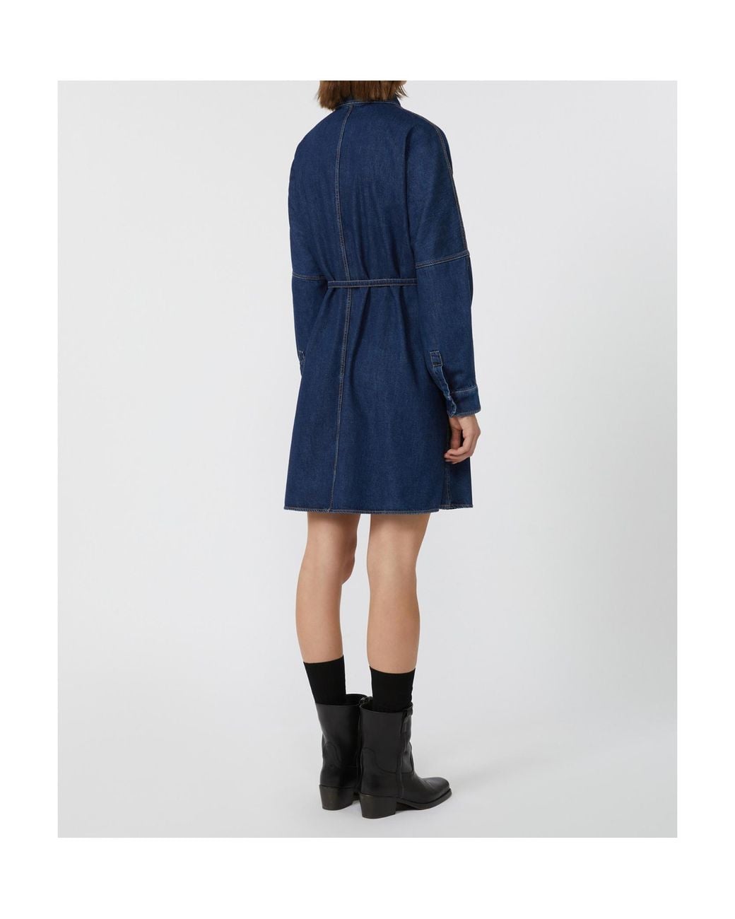 Weekend by Maxmara Blue Denim Shirt Dress
