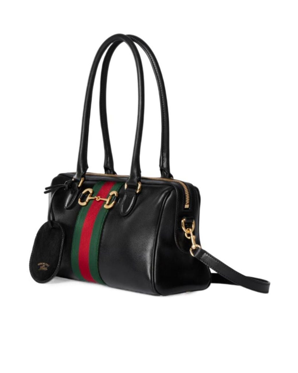 Gucci Black Borsetto Medium Boston Bag