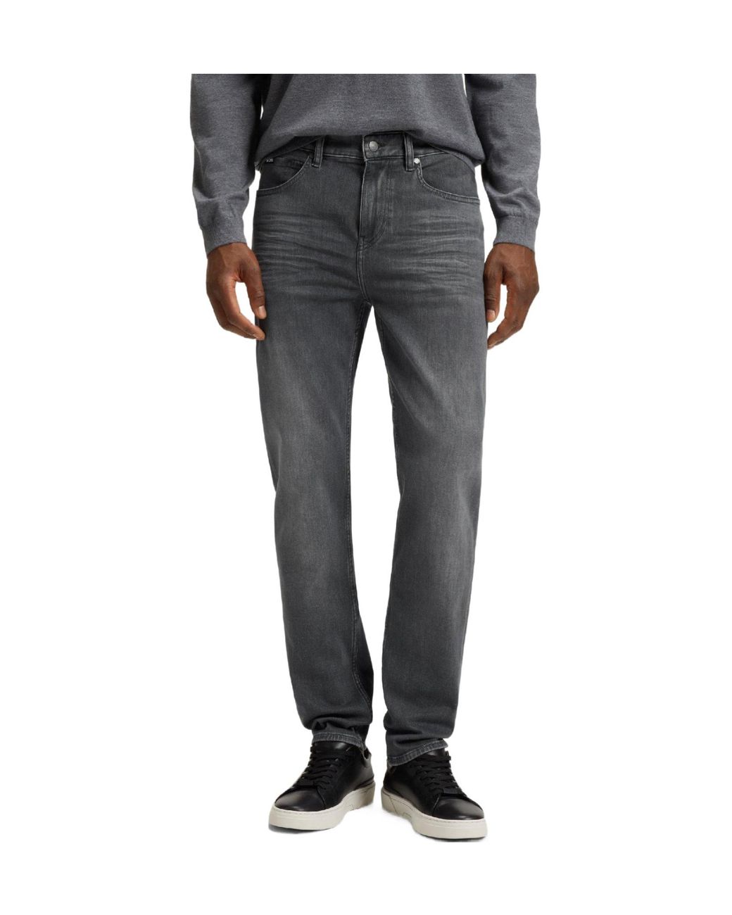 Boss Gray Slim-Fit Jeans for men