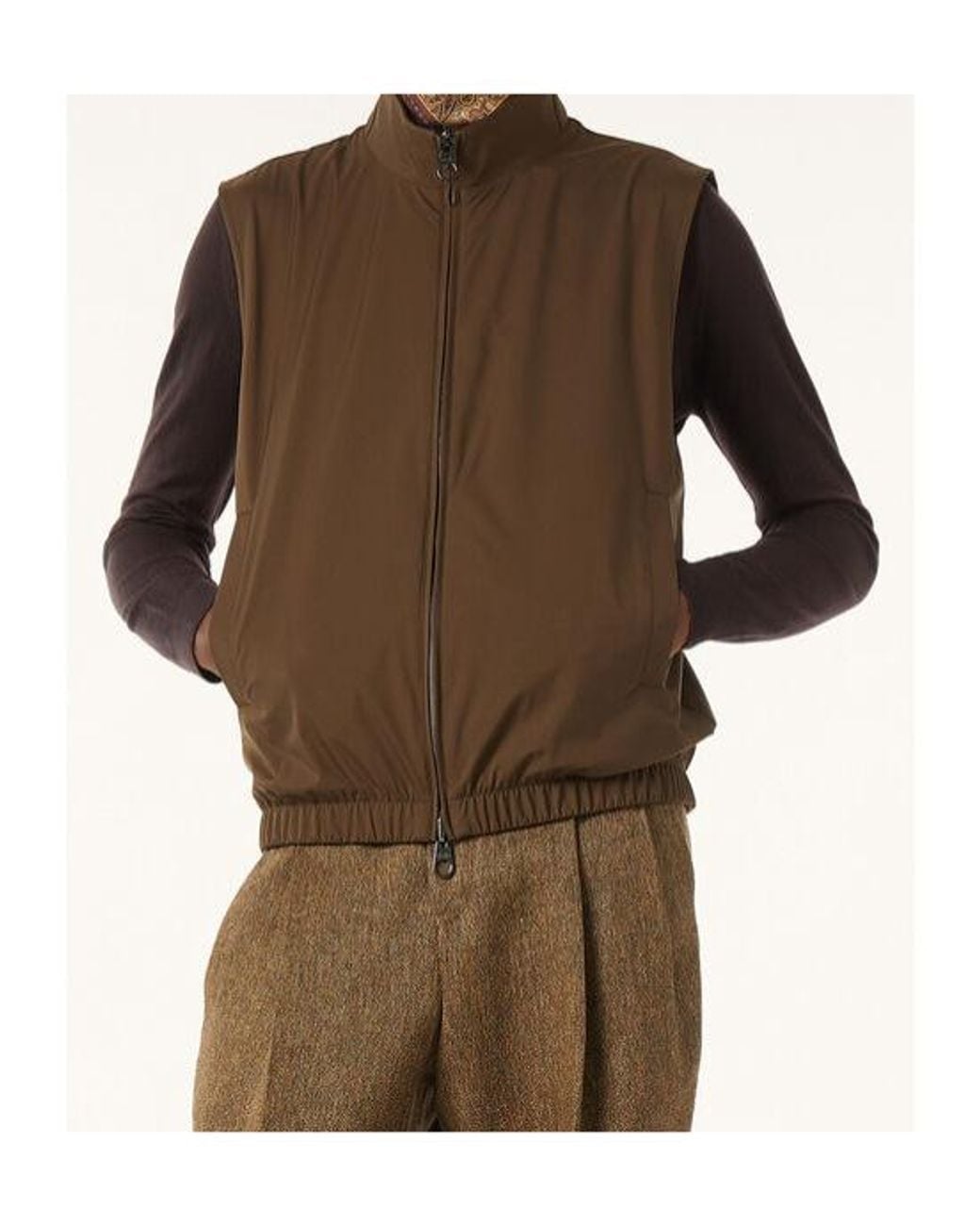 Loro Piana Brown Vest for men