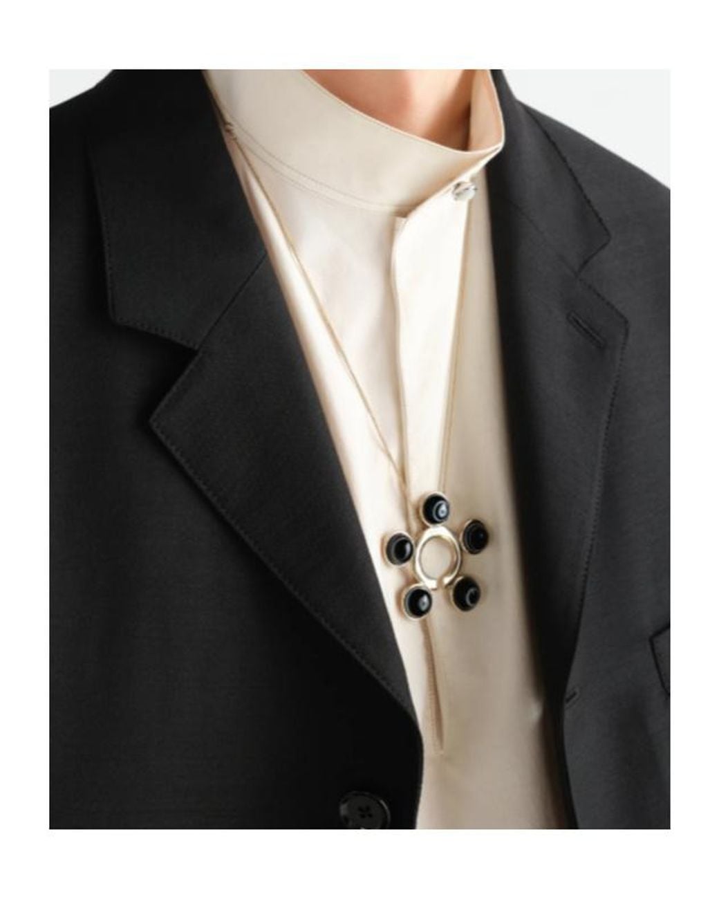 Lemaire White Garment Ornament And Necklace
