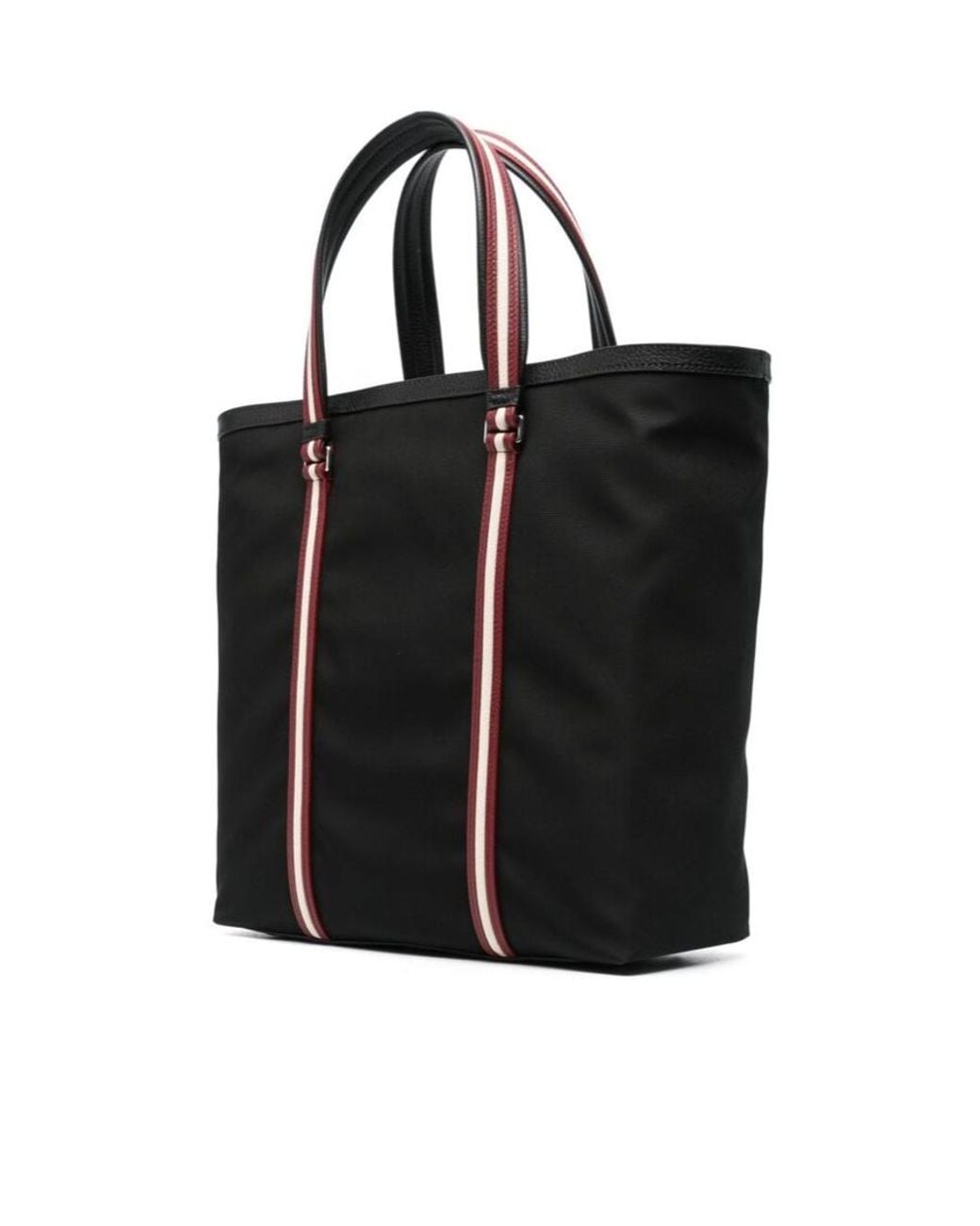 Bally Black Stripe-Detailed Tote Bag for men