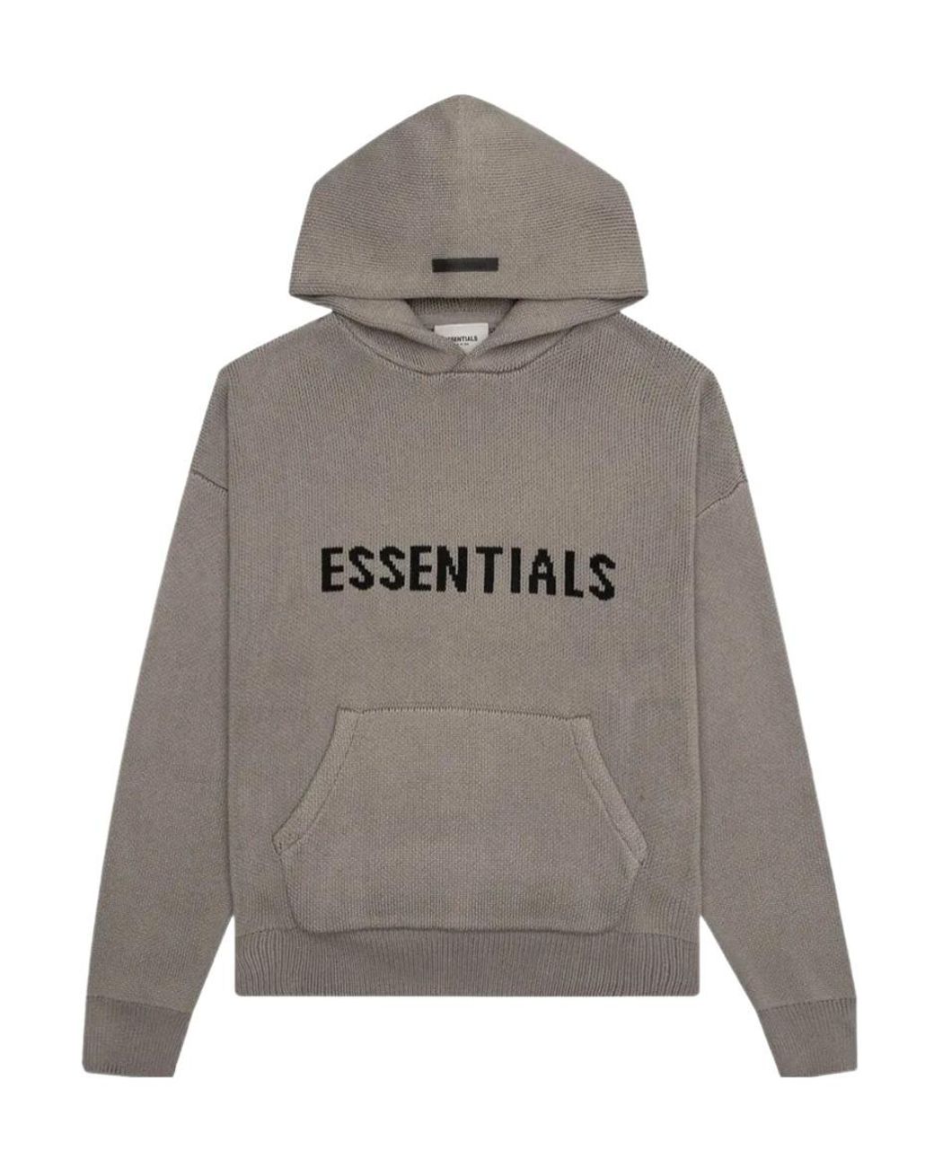 Fear Of God Gray Knitted Hoodie